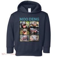 Moo Deng Picture Meme Funny Hippo Toddler Hoodie thumb 0