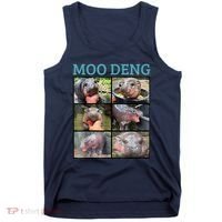 Moo Deng Picture Meme Funny Hippo Tank Top thumb 0