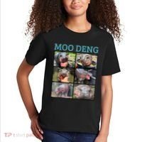 Moo Deng Picture Meme Funny Hippo Kids T-Shirt thumb 2