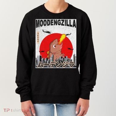 Moo Deng Pygmy Hippopotamus Funny Moodengzilla Women's Sweatshirt