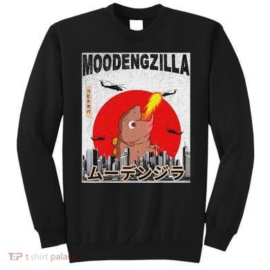 Moo Deng Pygmy Hippopotamus Funny Moodengzilla Sweatshirt