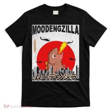Moo Deng Pygmy Hippopotamus Funny Moodengzilla T-Shirt