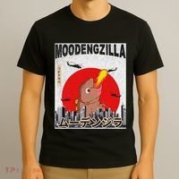 Moo Deng Pygmy Hippopotamus Funny Moodengzilla T-Shirt thumb 3