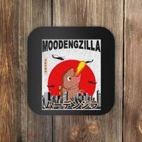 Moo Deng Pygmy Hippopotamus Funny Moodengzilla Coaster thumb 0