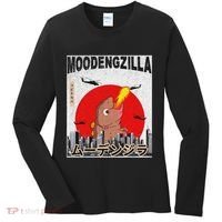 Moo Deng Pygmy Hippopotamus Funny Moodengzilla Women's Long Sleeve Shirt thumb 0