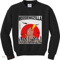 Moo Deng Pygmy Hippopotamus Funny Moodengzilla Kids Sweatshirt thumb 0