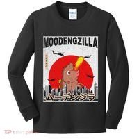 Moo Deng Pygmy Hippopotamus Funny Moodengzilla Kids Long Sleeve Shirt thumb 0