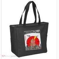 Moo Deng Pygmy Hippopotamus Funny Moodengzilla Tote Bag thumb 2