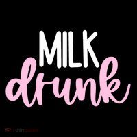 Milk Drunk Pink Logo Funny Cute Toddler Hoodie thumb 2