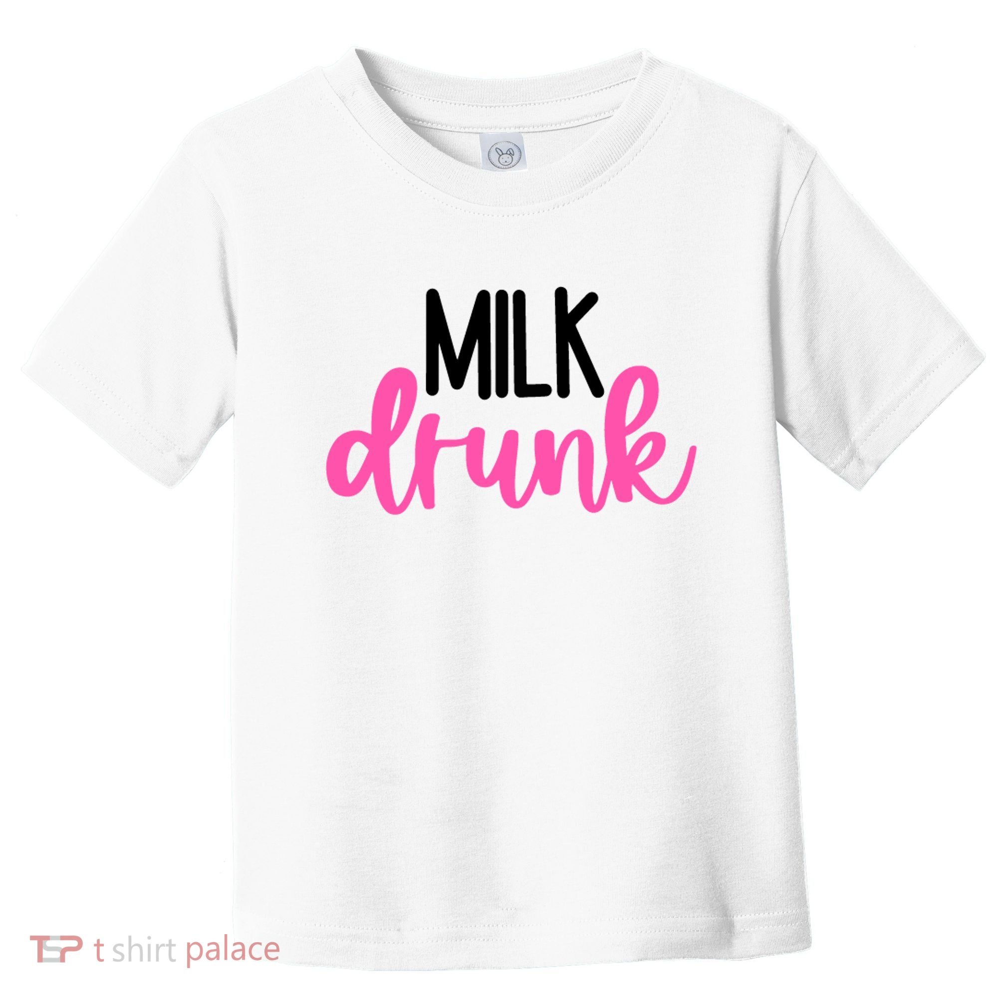 Milk Drunk Pink Logo Funny Cute Toddler T-Shirt