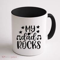 My Dad Rocks Musicial Coffee Mug thumb 1