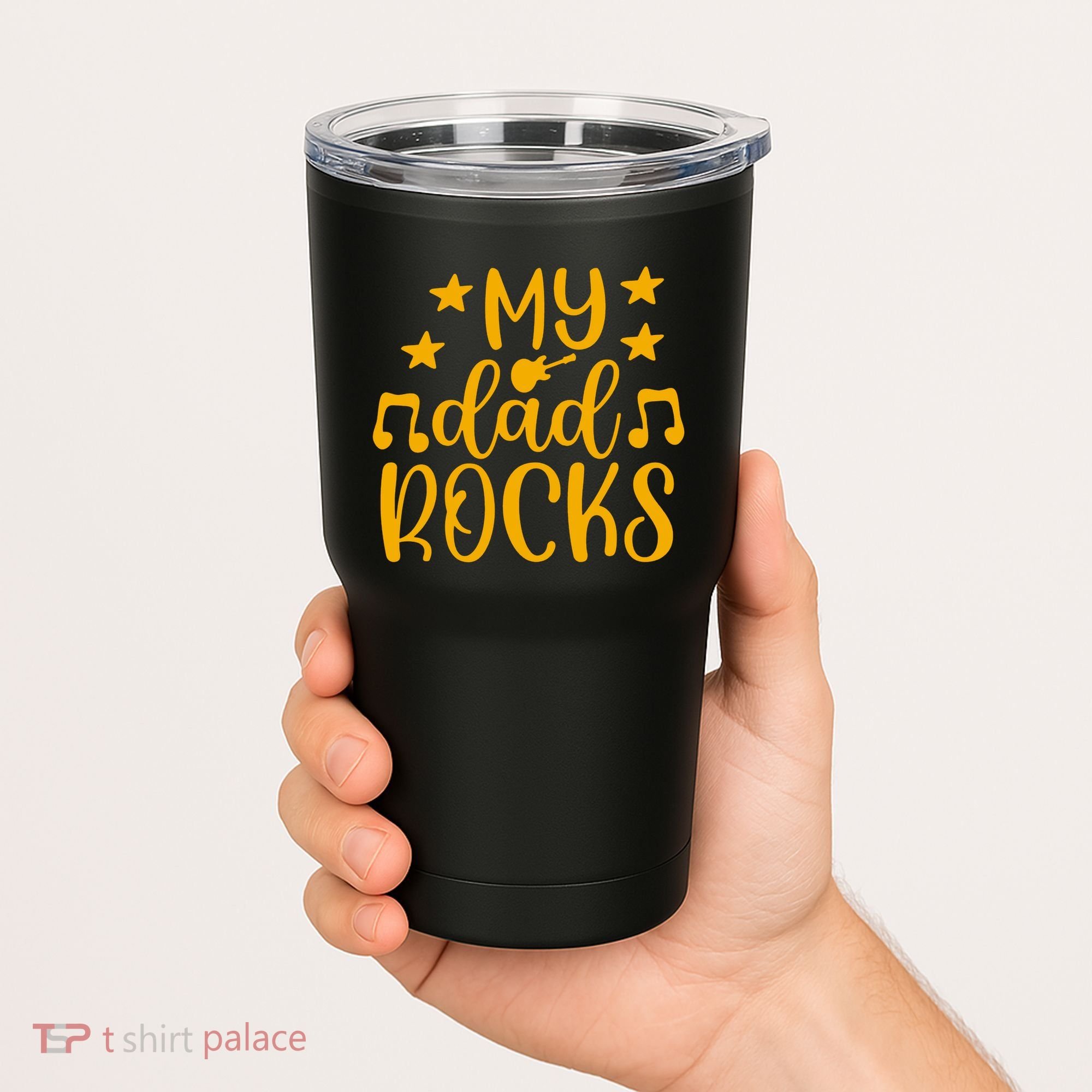 My Dad Rocks Musicial Tumbler