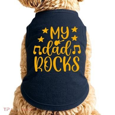 My Dad Rocks Musicial Doggie Tank