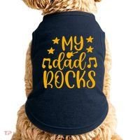 My Dad Rocks Musicial Doggie Tank thumb 0