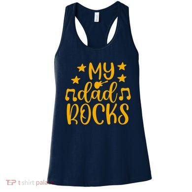 My Dad Rocks Musicial Women's Tank Top