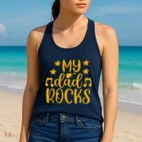 My Dad Rocks Musicial Women's Tank Top thumb 2