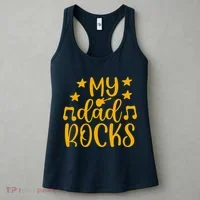 My Dad Rocks Musicial Women's Tank Top thumb 3