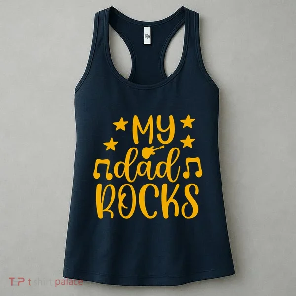 My Dad Rocks Musicial Women's Tank Top