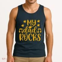 My Dad Rocks Musicial Tank Top thumb 3