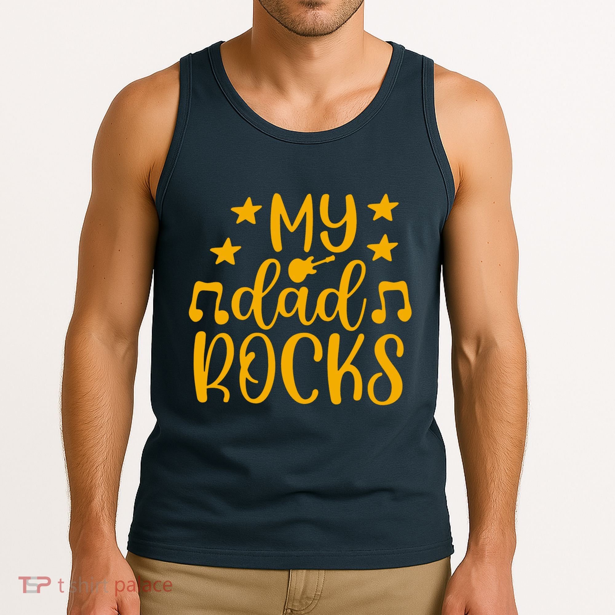 My Dad Rocks Musicial Tank Top
