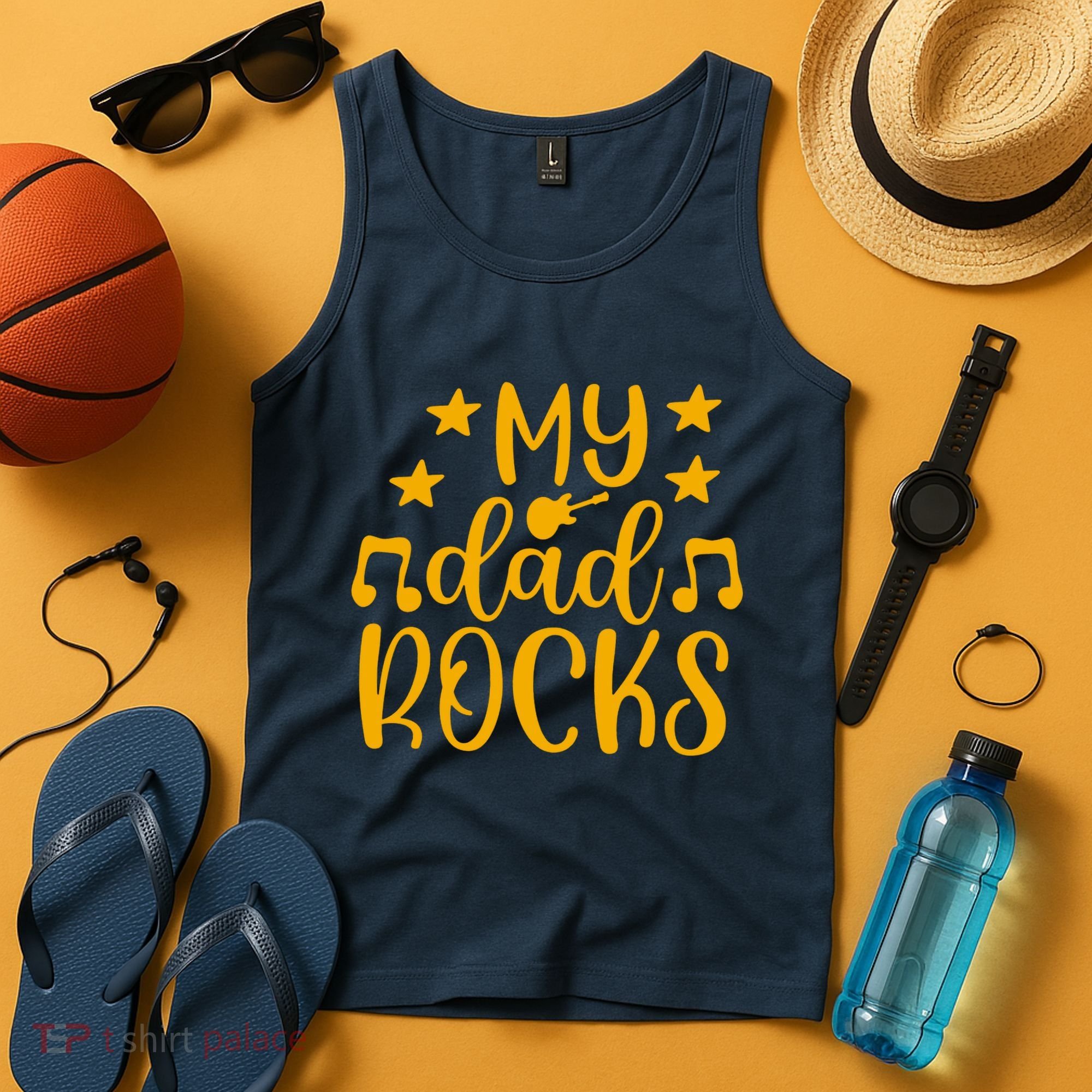 My Dad Rocks Musicial Tank Top