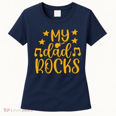 My Dad Rocks Musicial Women's T-Shirt