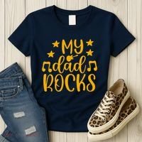 My Dad Rocks Musicial Women's T-Shirt thumb 3
