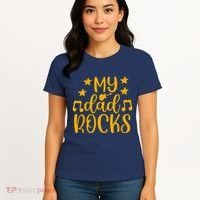 My Dad Rocks Musicial Women's T-Shirt thumb 4