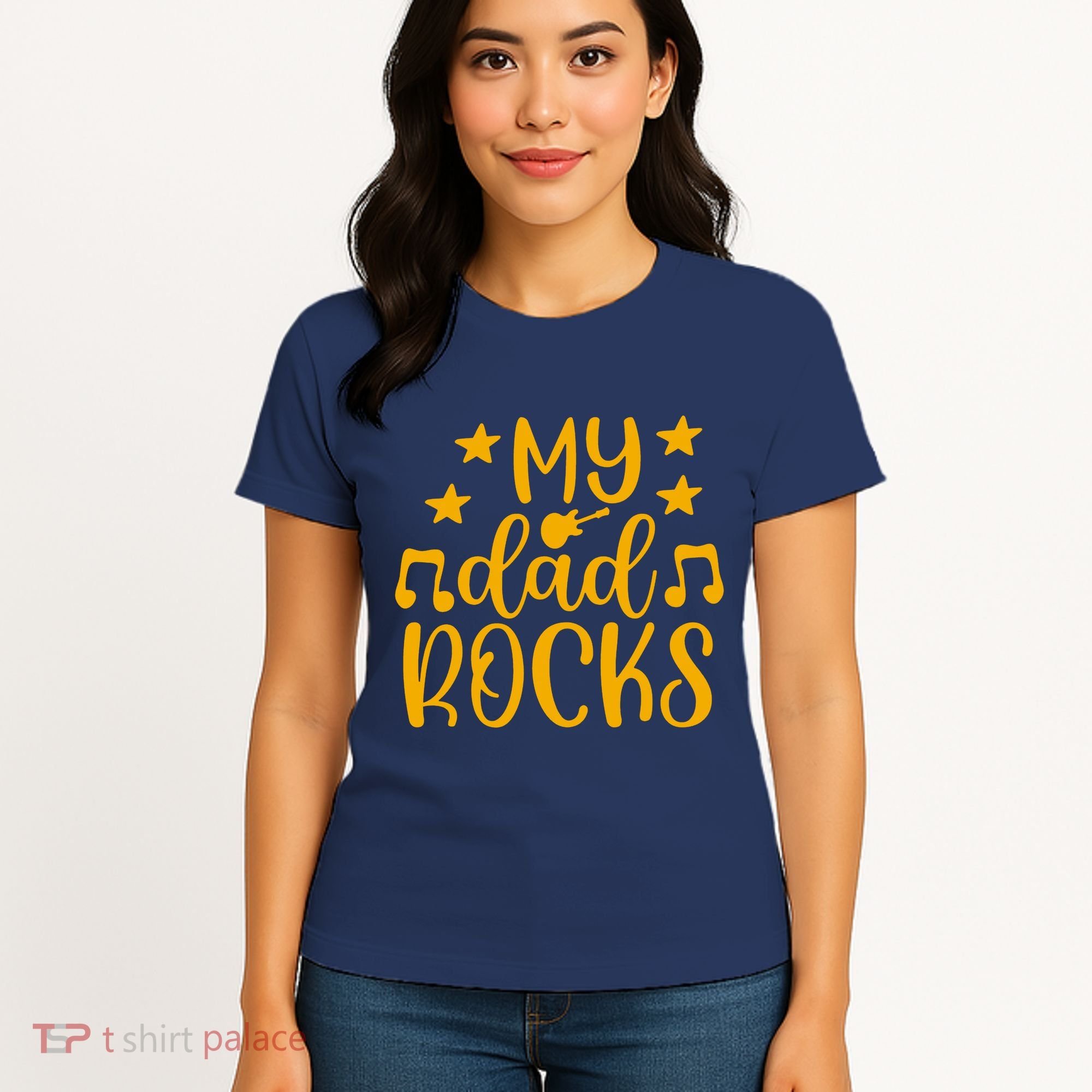 My Dad Rocks Musicial Women's T-Shirt