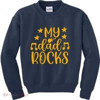 My Dad Rocks Musicial Kids Sweatshirt thumb 0
