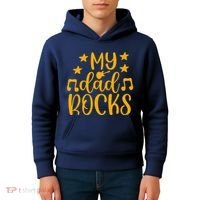 My Dad Rocks Musicial Kids Hoodie thumb 4