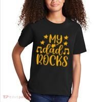 My Dad Rocks Musicial Kids T-Shirt thumb 2