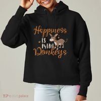 Miniature Donkeys Rancher Farmer Mini Donkey Lover Gift Ladies Heavyweight Boxy Pullover Hoodie thumb 0