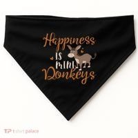 Miniature Donkeys Rancher Farmer Mini Donkey Lover Gift USA-Made Doggie Bandana thumb 0