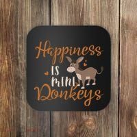 Miniature Donkeys Rancher Farmer Mini Donkey Lover Gift Coaster thumb 0