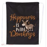 Miniature Donkeys Rancher Farmer Mini Donkey Lover Gift Drawstring Bag thumb 0