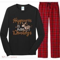 Miniature Donkeys Rancher Farmer Mini Donkey Lover Gift Long Sleeve Pajama Set thumb 0