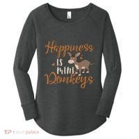 Miniature Donkeys Rancher Farmer Mini Donkey Lover Gift Women's Perfect Tri Tunic Long Sleeve Shirt thumb 0