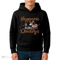 Miniature Donkeys Rancher Farmer Mini Donkey Lover Gift Kids Hoodie thumb 4