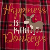 Miniature Donkeys Rancher Farmer Mini Donkey Lover Gift Men's Flannel Plaid Pajama Pants thumb 2