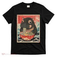 Moo Deng Ramen Japanese Vintage Moo Deng Japanese Noodles T-Shirt thumb 0