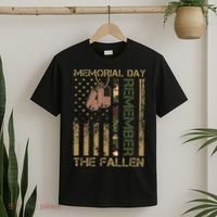 Memorial Day Remember The Fallen Veteran Military Vintage T-Shirt thumb 2