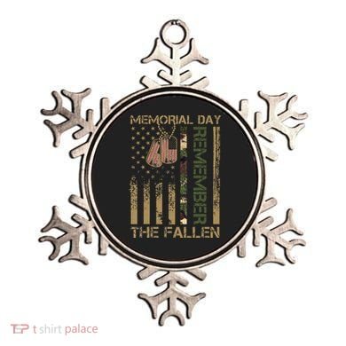 Memorial Day Remember The Fallen Veteran Military Vintage Ornament