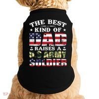Military Dad Raised A U.S Army Soldier Doggie Tank thumb 0