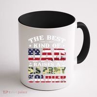 Military Dad Raised A U.S Army Soldier Coffee Mug thumb 1