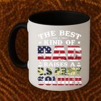 Military Dad Raised A U.S Army Soldier Coffee Mug thumb 2