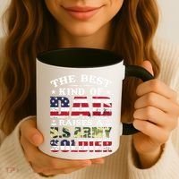 Military Dad Raised A U.S Army Soldier Coffee Mug thumb 3