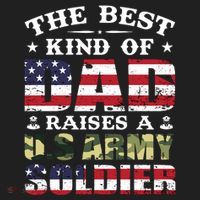 Military Dad Raised A U.S Army Soldier Beanie thumb 2