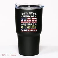 Military Dad Raised A U.S Army Soldier Tumbler thumb 0