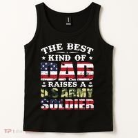 Military Dad Raised A U.S Army Soldier Tank Top thumb 2